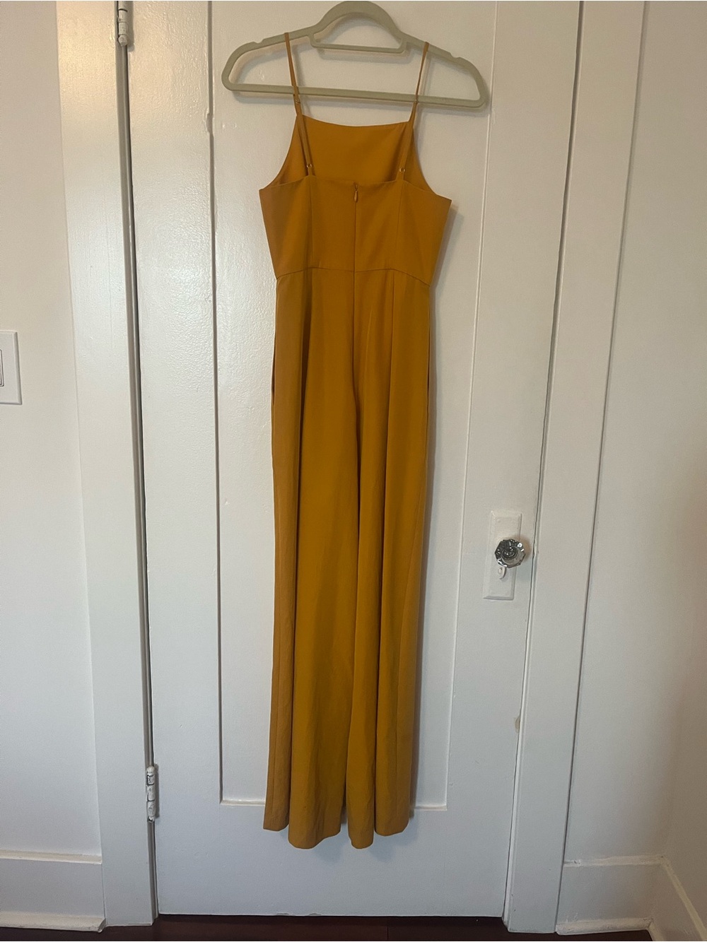 BCBGMaxAzria Mustard Yellow Wide-Leg Jumpsuit - Picture 2 of 6